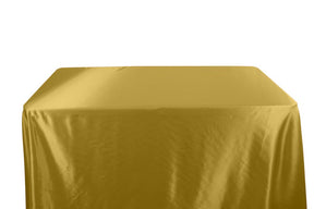 Charmeuse Satin 6 Feet Banquet Table Covers Light Yellow 1