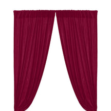 Micro Velvet Rod Pocket Curtains Magenta 1