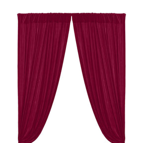 Micro Velvet Rod Pocket Curtains Magenta 1