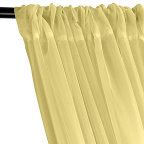 Sheer Voile Rod Pocket Curtains Maize  2