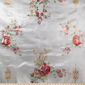 Rose Metallic Oilcloth Fabric SV578097 Silver 4