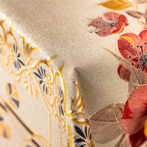 Rose Metallic Oilcloth Fabric Group