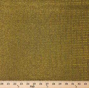 Metallic Brocade On Satin Fabric SV575836 Gold On Black 2