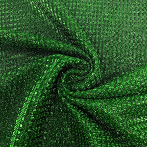 Metallic Brocade On Satin Fabric SV575832 Kelly Green On Black 1