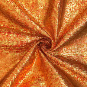Metallic Two Tone Foil Brocade Fabric SV576302 Gold/Red 1