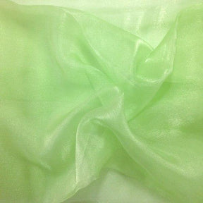 Crystal Organza Rod Pocket Curtains Mint 3