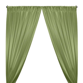 Crepe Back Satin Rod Pocket Curtains Mint 1