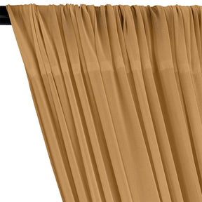 Power Mesh Rod Pocket Curtains Mist Gold 2