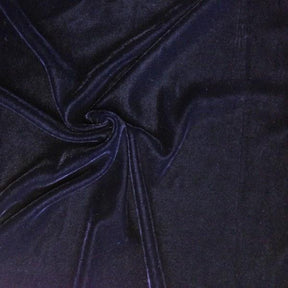 Micro Velvet Rod Pocket Curtains Navy Blue 3