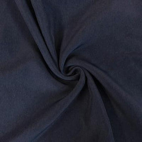 Peachskin Rod Pocket Curtains Navy Blue 3