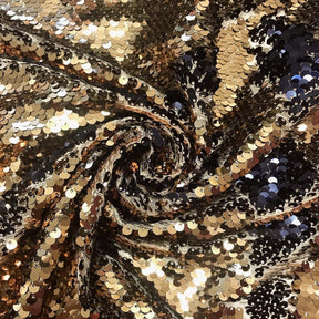 Two Sided Reversible Sequins Rod Pocket Curtains Navy Champagne 4