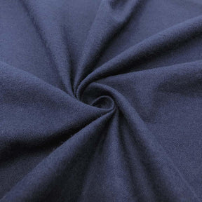 Cotton Flannel Rod Pocket Curtains Navy 3