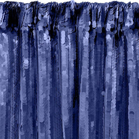 Paillette Circle Sequins Rod Pocket Curtains Navy 2