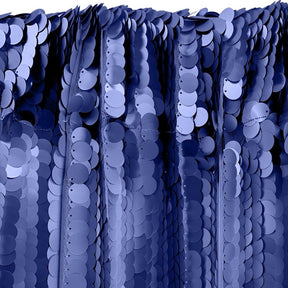 Paillette Circle Sequins Rod Pocket Curtains Navy 3