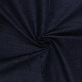 Silk Dupioni 54 Rod Pocket Curtains Navy 3