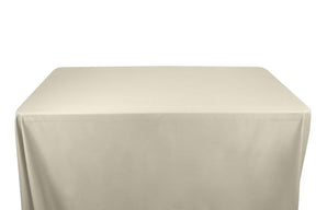 Cotton Broadcloth 58 59 8 Feet Banquet Table Covers White 2