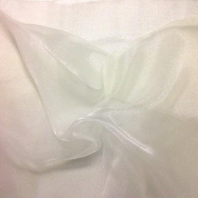 Crystal Organza Rod Pocket Curtains Off White 3