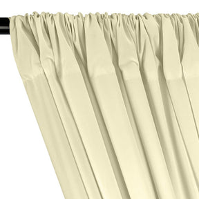 100 Cotton Broadcloth Rod Pocket Curtains Off White 2
