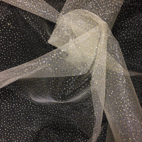 Sparkle Glitter Tulle Fabric SV573735 Beige 1