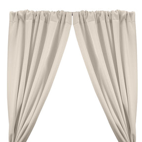 Neoprene Scuba Rod Pocket Curtains Off White 1
