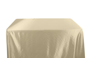 Charmeuse Satin 6 Feet Banquet Table Covers Off White 1
