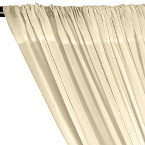 Cotton Voile Rod Pocket Curtains Off White 2
