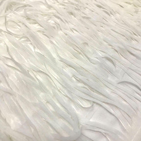 Fringe Embroidery On Georgette Fabric SV576137 White 4