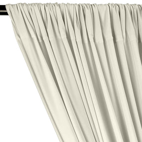 Ity Stretch Knit Jersey Rod Pocket Curtains Off White 2
