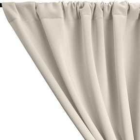 Neoprene Scuba Rod Pocket Curtains Off White 2