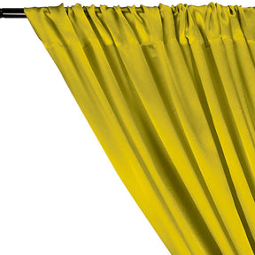 Charmeuse Satin Rod Pocket Curtains Olive 2