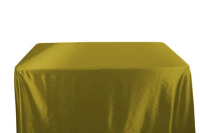 Charmeuse Satin 6 Feet Banquet Table Covers Olive 2