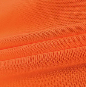 Power Mesh Rod Pocket Curtains Orange 3