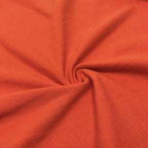 Cotton Jersey Rod Pocket Curtains Orange 3