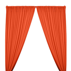 Ity Stretch Knit Jersey Rod Pocket Curtains Orange 1