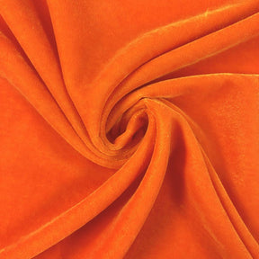 Micro Velvet Rod Pocket Curtains Orange 3