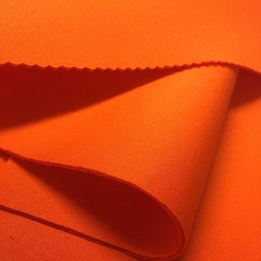 Neoprene Scuba Rod Pocket Curtains Orange 3
