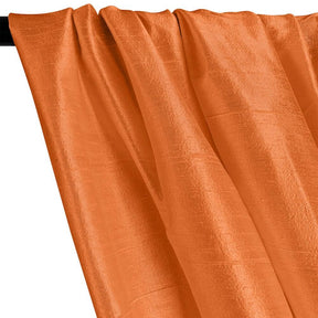 Silk Dupioni 54 Rod Pocket Curtains Orange 2
