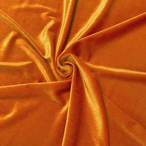 Stretch Velvet Rod Pocket Curtains Orange 3