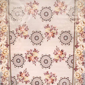 Ornamental Floral Oilcloth Fabric SV578096 2
