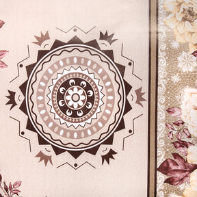 Ornamental Floral Oilcloth Fabric SV578096 3