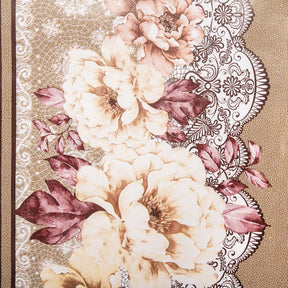 Ornamental Floral Oilcloth Fabric SV578096 4