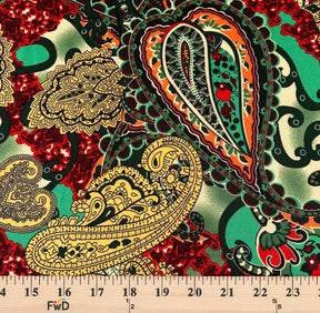Paisley Maize Printed Ity 10 2 Fabric SV574958 3