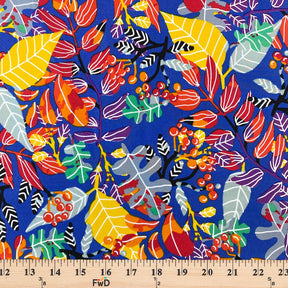 Passion Leaf Print Fabric SV577438 Summer 3