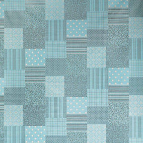 Patchwork Oilcloth Fabric SV578138 Turquoise 2
