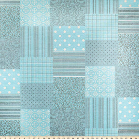 Patchwork Oilcloth Fabric SV578138 Turquoise 4