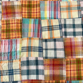 Patchwork Nantucket Madras Plaid Daisy Fabric SV576853 1
