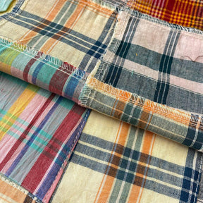 Patchwork Nantucket Madras Plaid Daisy Fabric SV576853 3