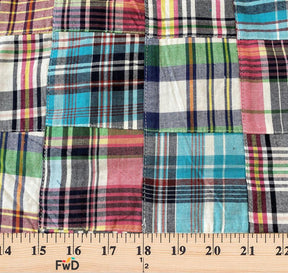 Patchwork Nantucket Madras Plaid Pierre Fabric SV576864 4