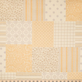 Patchwork Oilcloth Fabric SV578121 Beige 4
