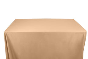 Cotton Broadcloth 58 59 8 Feet Banquet Table Covers Peach 1